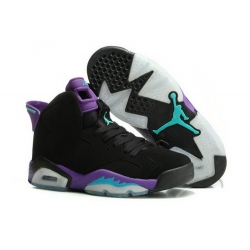 Air Jordan 6 Shoes 2014 Womens Black Purple