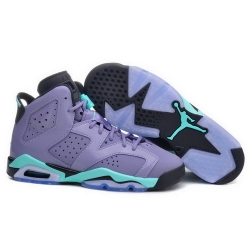 Air Jordan 6 Shoes 2014 Womens Grey Green Black