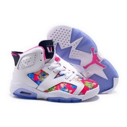 Air Jordan 6 Shoes 2014 Womens Knitting White Red