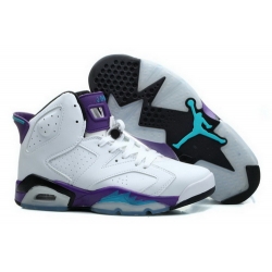 Air Jordan 6 Shoes 2014 Womens White Purple