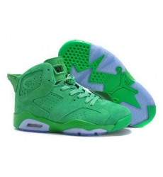 Air Jordan 6 Shoes 2015 Womens Anti Fur All Green