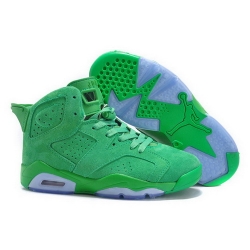 Air Jordan 6 Shoes 2015 Womens Anti Fur All Green