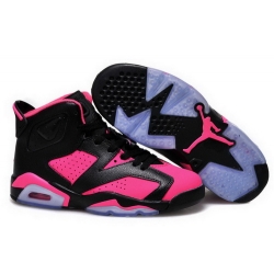 Air Jordan 6 Shoes 2015 Womens Black Pink