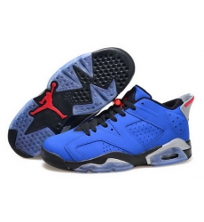 Air Jordan 6 Shoes 2015 Womens Low With Seal Blue Black