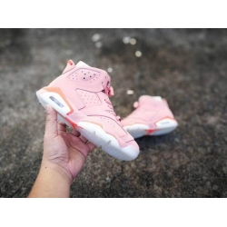 Women Air Jordan 6 Retro Pink Basketball Shoes