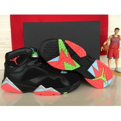 Air Jordan 7 Shoes 2015 Womens Black Red Green