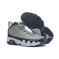 Air Jordan 9 Shoes 2014 Womens Grey Navy Blue