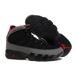 Air Jordan 9 Women Shoes Black Grey