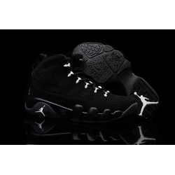 Air Jordan 9 Women Shoes Black White Lace