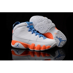 Air Jordan 9 Women Shoes Grey Orange