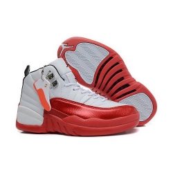 Air Jordan 12 Shoes 2014 Womens White Red