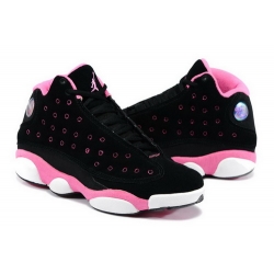 Air Jordan 13 Shoes 2013 Womens Anti Fur Black Pink White