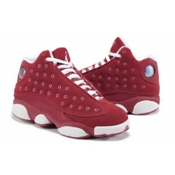 Air Jordan 13 Shoes 2013 Womens Anti Fur Red White