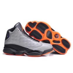 Air Jordan 13 Shoes 2014 Womens 3M Grey Black Orange