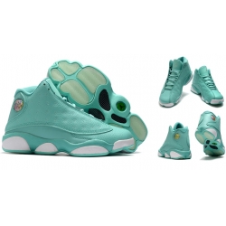 Women Air Jordan 13 Bohe Green Retro Shoes