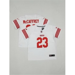 Toddlers San Francisco 49ers 23 Christian McCaffrey White Vapor Untouchable Stitched Football Jersey