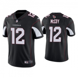 Men Arizona Cardinals 12 Colt McCoy Black Vapor Untouchable Limited Stitched Jersey