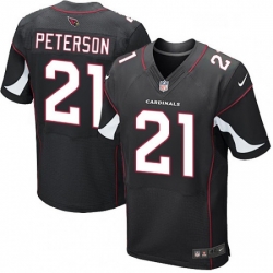 Men Nike Arizona Cardinals 21 Patrick Peterson Elite Black Alternate NFL Jersey