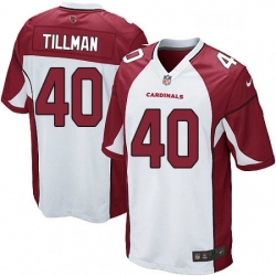 Men Nike Arizona Cardinals 40 Pat Tillman Game White NFL Jersey