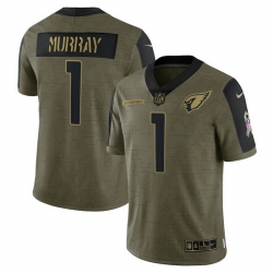 Men's Arizona Cardinals Kyler Murray Nike Olive 2021 Salute To Service Limited Player Jersey