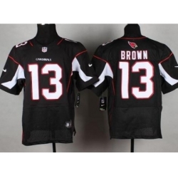 Nike Arizona Cardinals 13 Jaron Brown Black Elite NFL Jersey