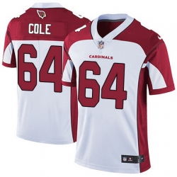 Nike Cardinals #64 Mason Cole White Mens Stitched NFL Vapor Untouchable Limited Jersey