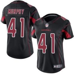 Cardinals 41 Byron Murphy Black Women Stitched Football Limited Rush Jersey