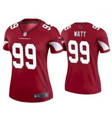 Women Arizona Cardinals 99 J J  Watt Red Jersey