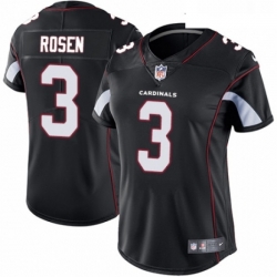 Womens Nike Arizona Cardinals 3 Josh Rosen Black Alternate Vapor Untouchable Elite Player NFL Jersey