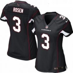 Womens Nike Arizona Cardinals 3 Josh Rosen Game Black Alternate NFL Jersey