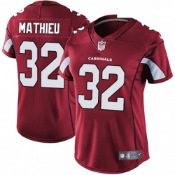 Womens Nike Arizona Cardinals 32 Tyrann Mathieu Red Team Color Vapor Untouchable Limited Player NFL Jersey