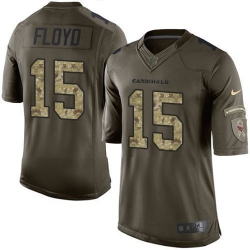 Nike Cardinals #15 Michael Floyd Green Youth Stitched NFL Limited Salute to Service Jersey