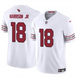 Youth Arizona Cardinals 18 Marvin Harrison Jr White 2024 Draft F U S E Vapor Untouchable Limited Stitched Football Jersey