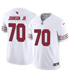 Youth Arizona Cardinals Paris Johnson #70 White 2024 F U S E Vapor Untouchable Limited Stitched