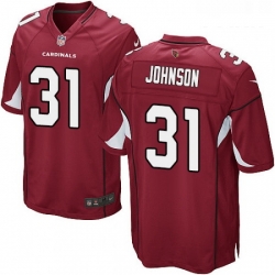 Youth Nike Arizona Cardinals 31 David Johnson Game Red Team Color NFL Jersey