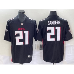 Men Atlanta Falcons 21 Deion Sanders Black Vapor Untouchable Limited Stitched Jersey