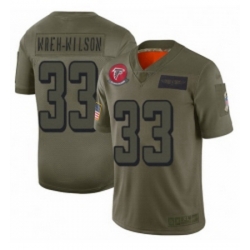 Men Atlanta Falcons 33 Blidi Wreh Wilson Limited Camo 2019 Salute to Service Football Jersey