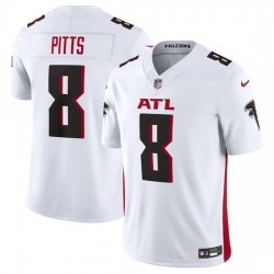 Men Atlanta Falcons 8 Kyle Pitts White 2023 F.U.S.E. Vapor Untouchable Limited Stitched Football Jersey