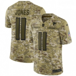 Men Nike Atlanta Falcons 11 Julio Jones Limited Camo 2018 Salute to Service NFL Jersey