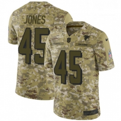 Men Nike Atlanta Falcons 45 Deion Jones Limited Camo 2018 Salute to Service NFL Jersey