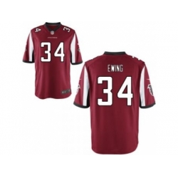 Nike Atlanta Falcons 34 Bradie Ewing Red Game NFL Jersey