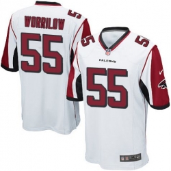 Nike Atlanta Falcons #55 Paul Worrilow White Men 27s Stitched NFL Elite Jersey