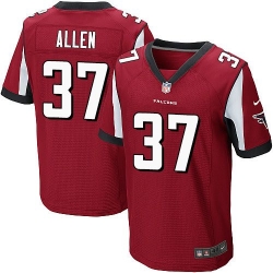 Nike Falcons #37 Ricardo Allen Red Team Color Mens Stitched NFL Elite Jersey