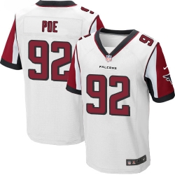 Nike Falcons #92 Dontari Poe White Mens Stitched NFL Elite Jersey