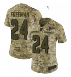 Womens Nike Atlanta Falcons 24 Devonta Freeman Limited Camo 2018 Salute to Service NFL Jersey