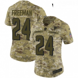 Womens Nike Atlanta Falcons 24 Devonta Freeman Limited Camo 2018 Salute to Service NFL Jersey