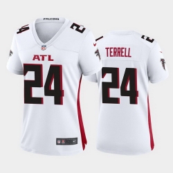 women a.j. terrell atlanta falcons white game jersey 2020 