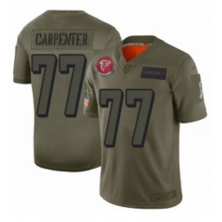 Youth Atlanta Falcons 77 James Carpenter Limited Camo 2019 Salute to Service Football Jersey