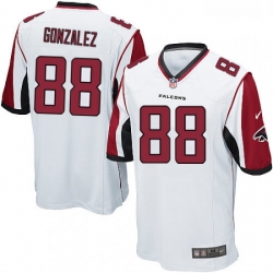 Youth Nike Atlanta Falcons 88 Tony Gonzalez Game White NFL Jersey