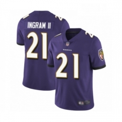 Mens Baltimore Ravens 21 Mark Ingram II Purple Team Color Vapor Untouchable Limited Player Football Jersey